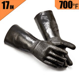 RAPICCA Heat Resistant BBQ Gloves for Smoker/Grill/Deep Frying/Waterproof & Oil Resistant 17in 700°F RAPICCA Heat Resistant BBQ Gloves for Smoker/Grill/Deep Frying/Waterproof & Oil Resistant 17in 700°F