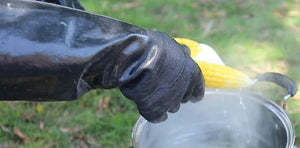 Image Title RAPICCA Heat Resistant BBQ Gloves 17in 932°F Female M size for small hands