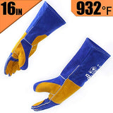 RAPICCA Forge Welding Gloves Blue 16IN Heat Resistant 932°F,Apply for Fireplace/Stove/Furnace/Grill RAPICCA Forge Welding Gloves Blue 16IN Heat Resistant 932°F,Apply for Fireplace/Stove/Furnace/Grill