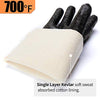 RAPICCA Heat Resistant BBQ Gloves for Smoker/Grill/Deep Frying/Waterproof & Oil Resistant 17in 700°F