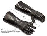 RAPICCA Heat Resistant BBQ Gloves for Smoker/Grill/Deep Frying/Waterproof & Oil Resistant 17in 700°F