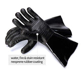 RAPICCA Heat Resistant BBQ Gloves for Smoker/Grill/Deep Frying/Waterproof & Oil Resistant 14in 700°F